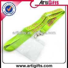 Wholesale polyester lanyard with plastic card holder